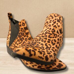 A New Day Brand Chelsea Leopard Print Ankle Bootie